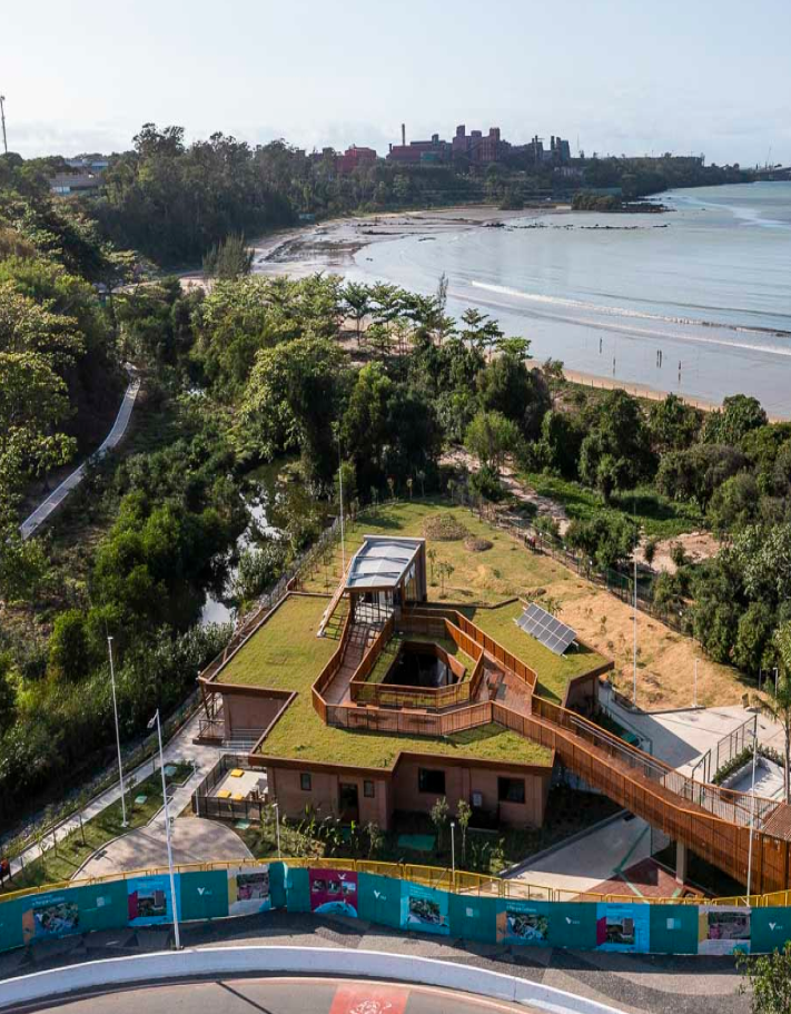 O Parque Costeiro, localizado no final da orla da Praia de Camburi