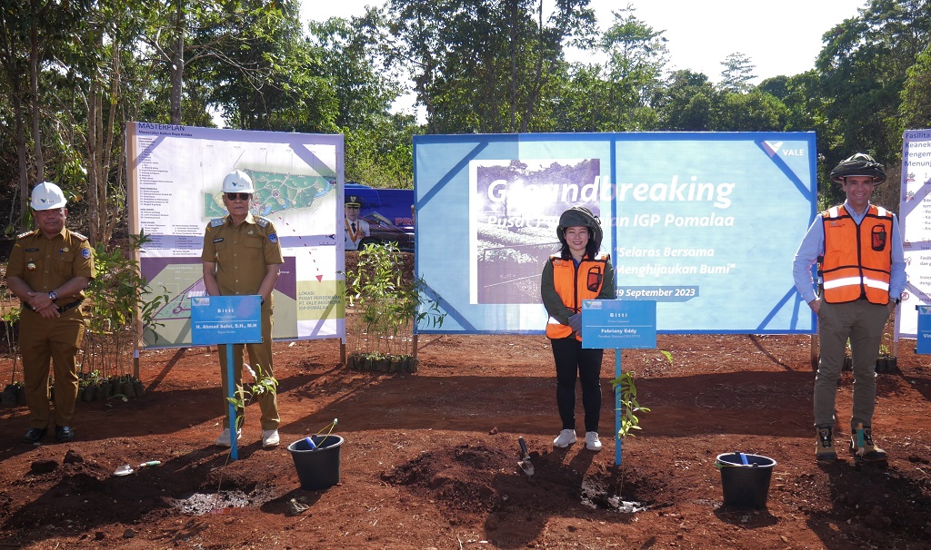 Mewujudkan komitmen pada pertambangan berkelanjutan, PT Vale Indonesia Tbk (PT Vale) melaksanakan groundbreaking dimulainya pembangunan Nursery atau pusat pembibitan Indonesia Growth Project (IGP) Pomalaa.