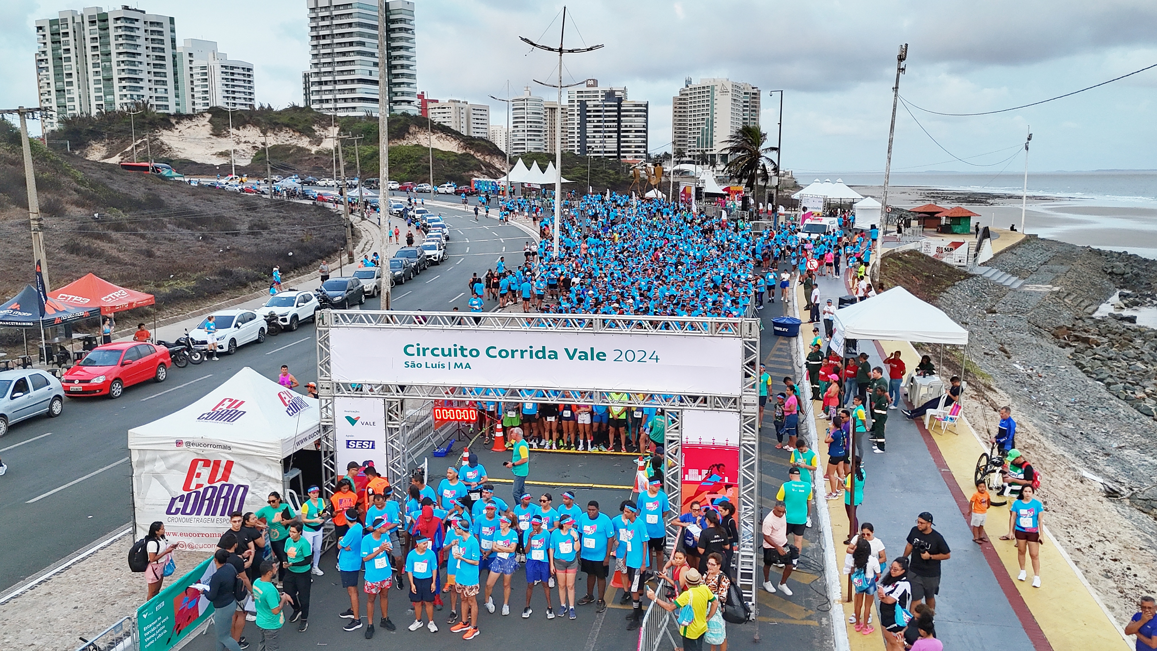 Largada da corrida em São Luís