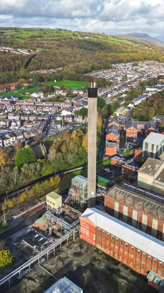 A panoramic viewof the Clydach operations today