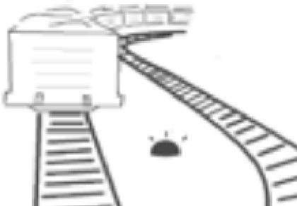 Illustration of freight cars on track