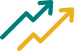 Growth chart arrow icon