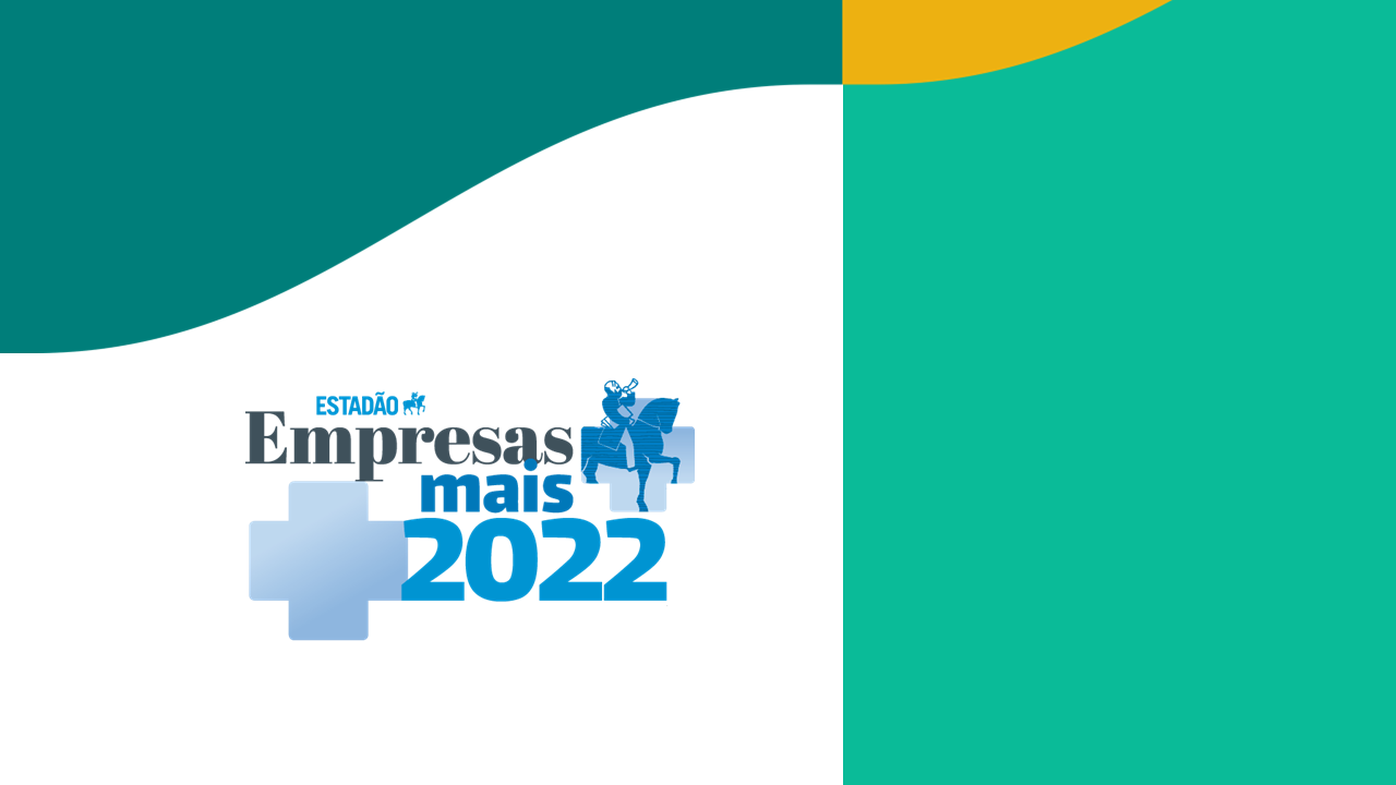 Foto do selo do prêmio Empresas mais 2022 Estadão