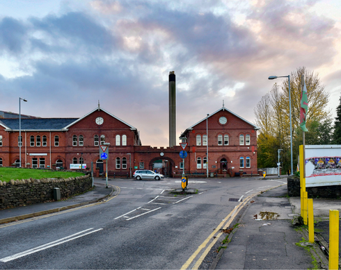 A front view of the entrance to Clydach operations today